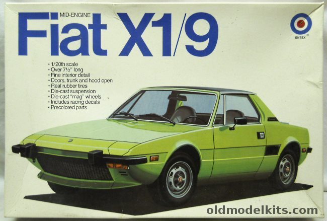 Entex 1/20 Fiat X1/9 - (ex Bandai), 9028 plastic model kit